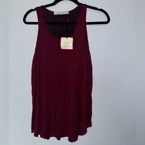 Juju Jams Luxury Tank-  Burgundy